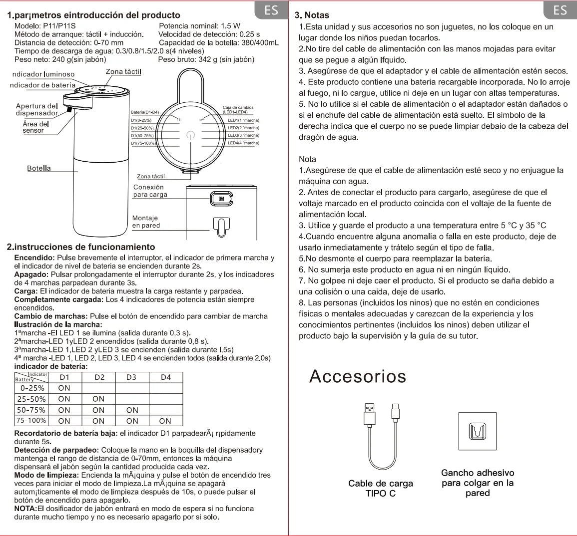 Automatic Liquid/Foma Soap Dispenser, Touchless Electric Dispenser