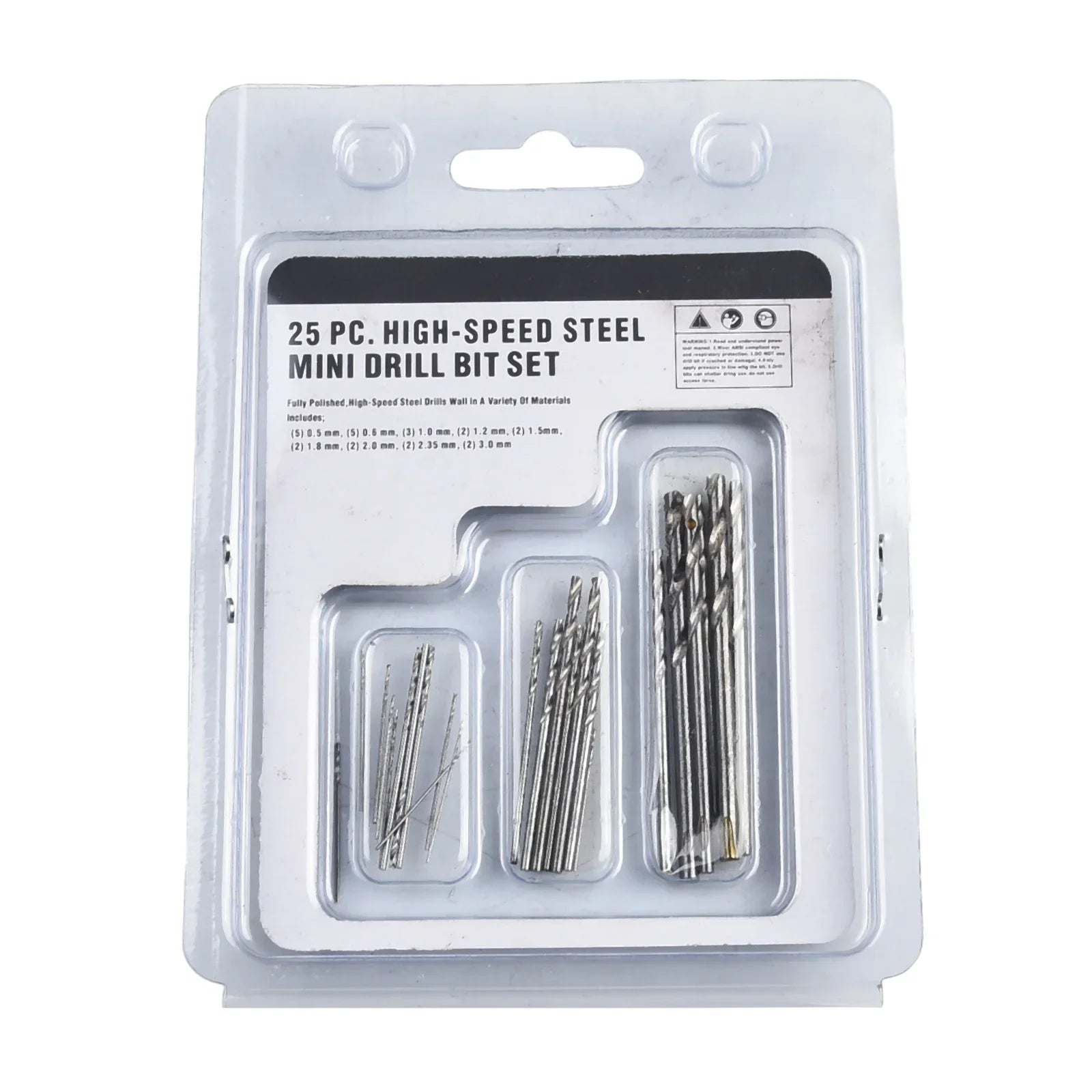 25Pc Hss Micro Drill Bit Set 0.5mm-3mm High Speed Steel Pcb Small