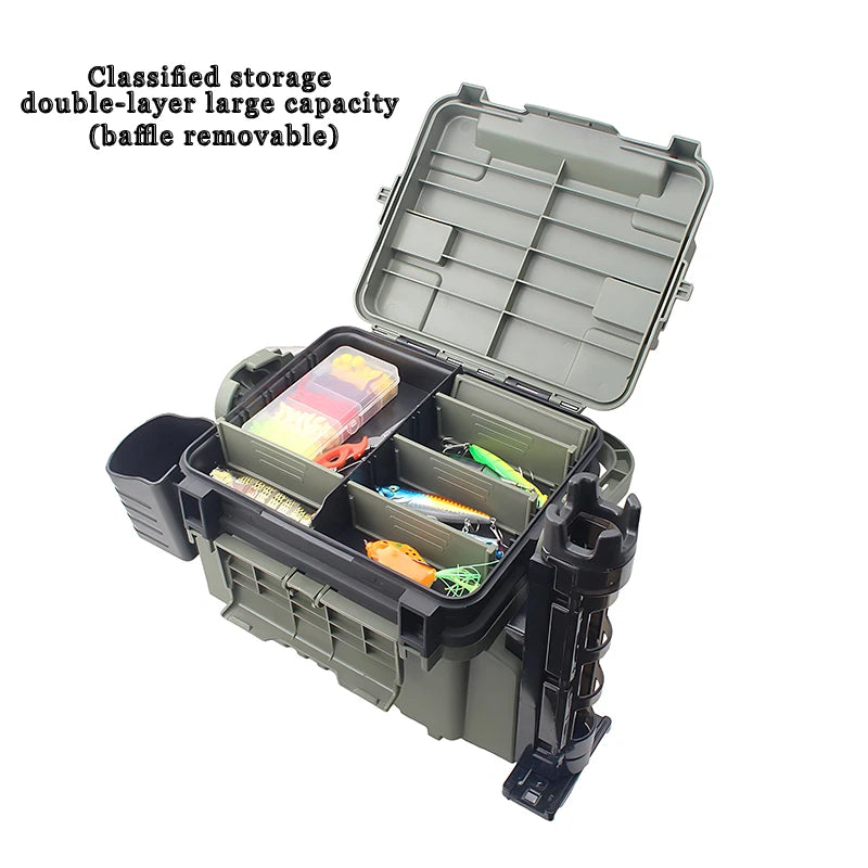 Large Fishing Box Organizer Multi-function Lure Live Fish Bucket