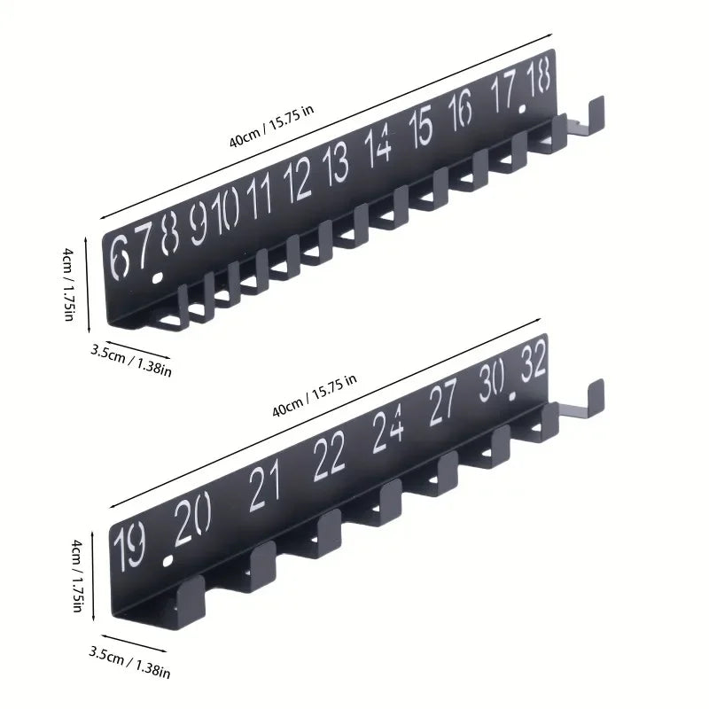 Metal Heavy-Duty Magnetic Tool Organizer Rack