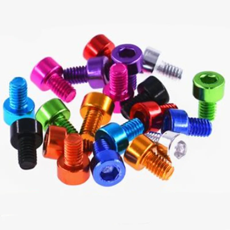 10pcs aluminum allen scerw din912 M2 M2.5 M3 M4 M5 M6 colourful