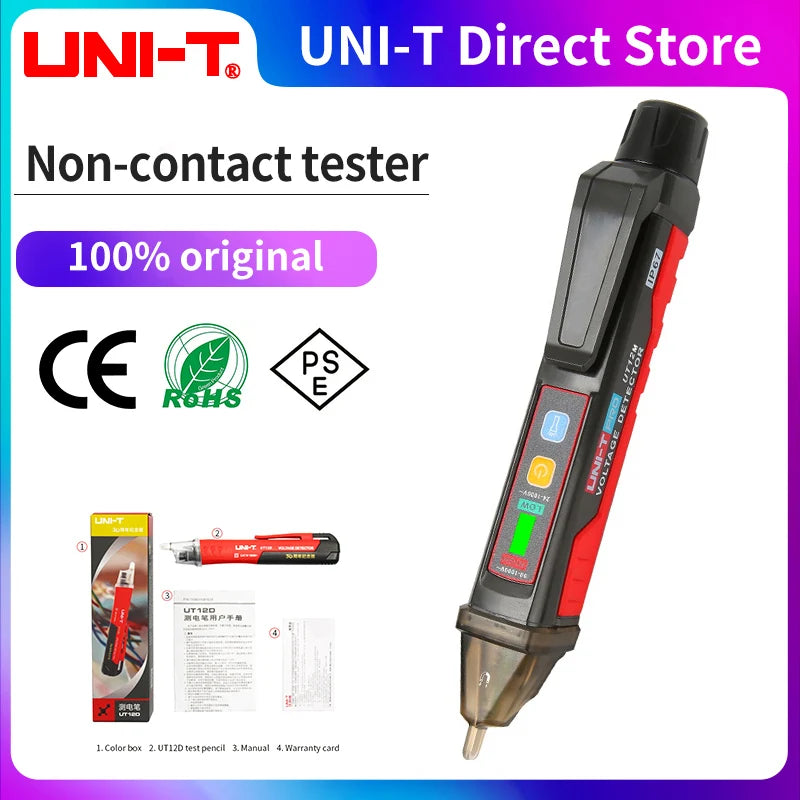 UNI-T UT12D UT12E UT12M Non Contact Voltage Detector Pen High and Low