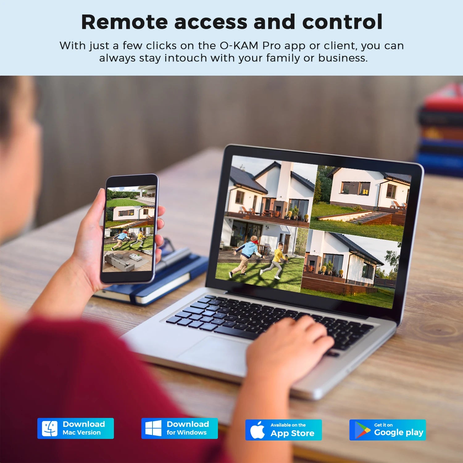 Outdoor Dual Screen Security PTZ Cam, Auto Tracking Surveillance, 6K