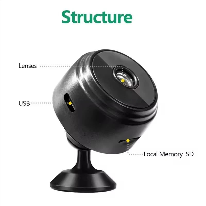 A9 Mini Smart Camera WiFi Remote Wireless Monitoring 1080p Ip Camara