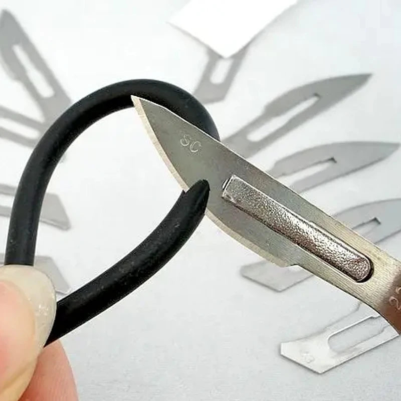 Stationery Knife Scalpel Blade 11 23 Surgical Handle Set Professional
