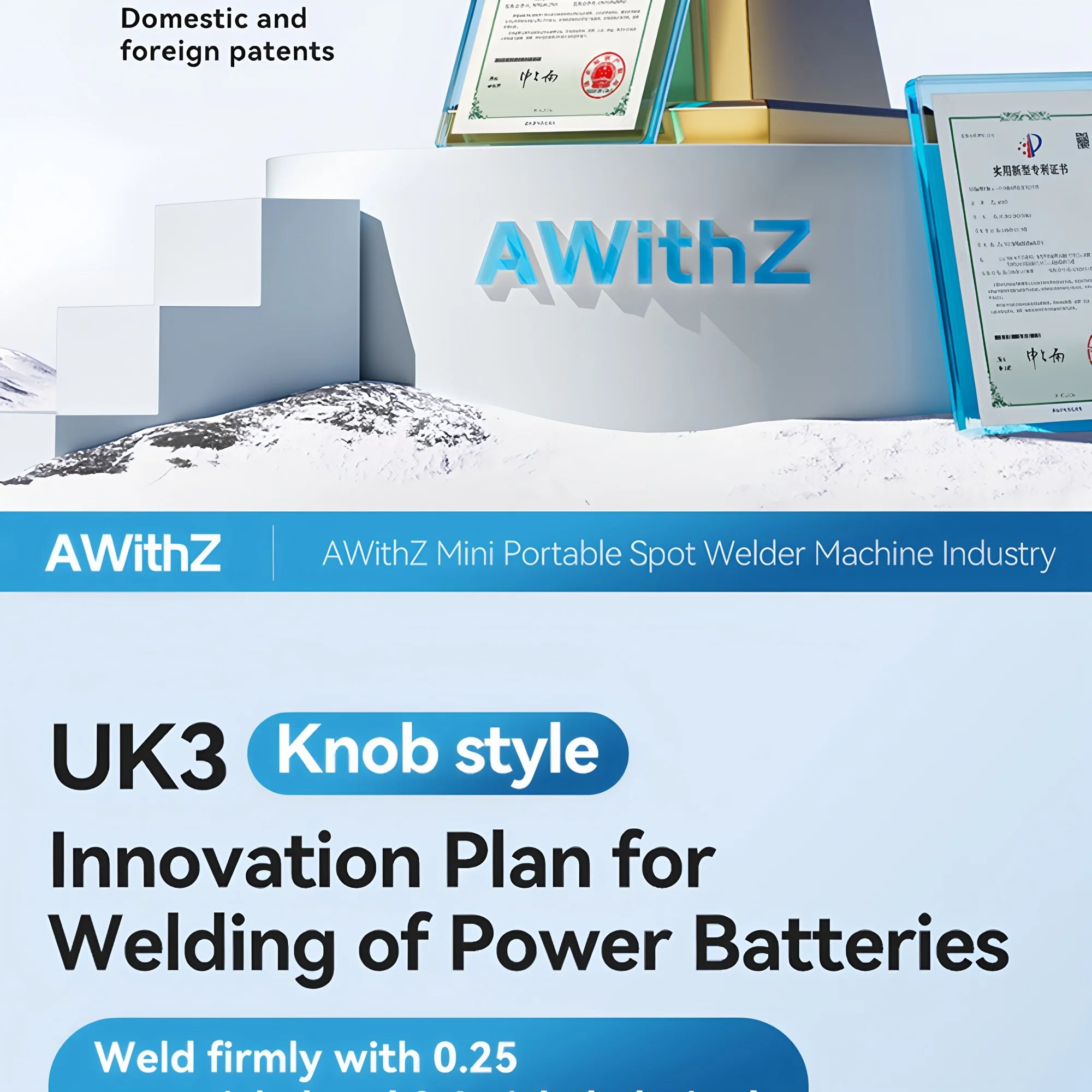 Awithz UK3 Portable Battery Spot Welder DIY Mini Welding Machine