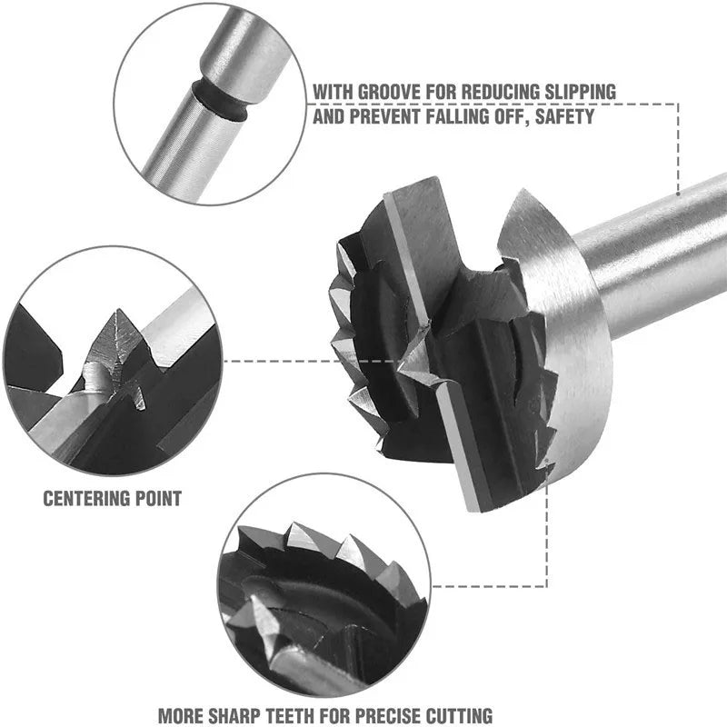 Woodworking Multi-tooth Forstner Drill Bit Carpenter High Carbon