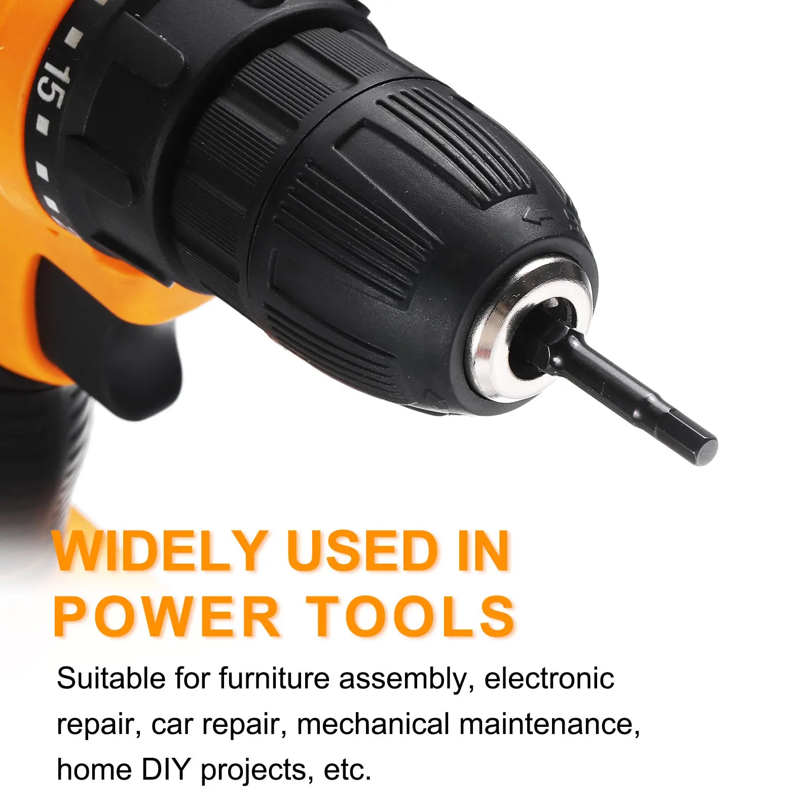 10/15pcs H1.5 H2 H2.5 H3 H4 H5 H6 H8 H10 Hex Head Wrench Drill Bit