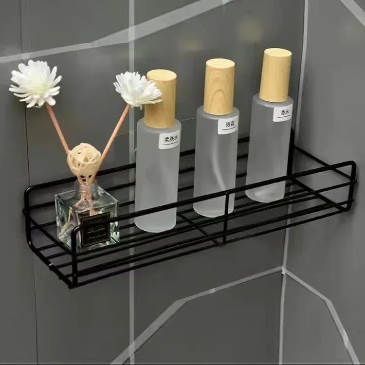 Bathroom Corner Triangle Shelf Wall Mounted Storage Shelves Shampoo