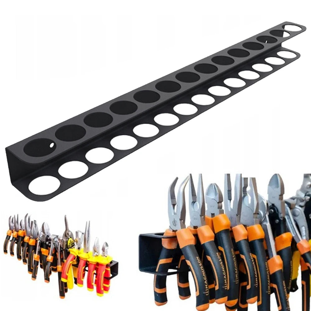 Screwdriver Organizer Tool Wall-mounted 14-hole Hardware Tool Storage