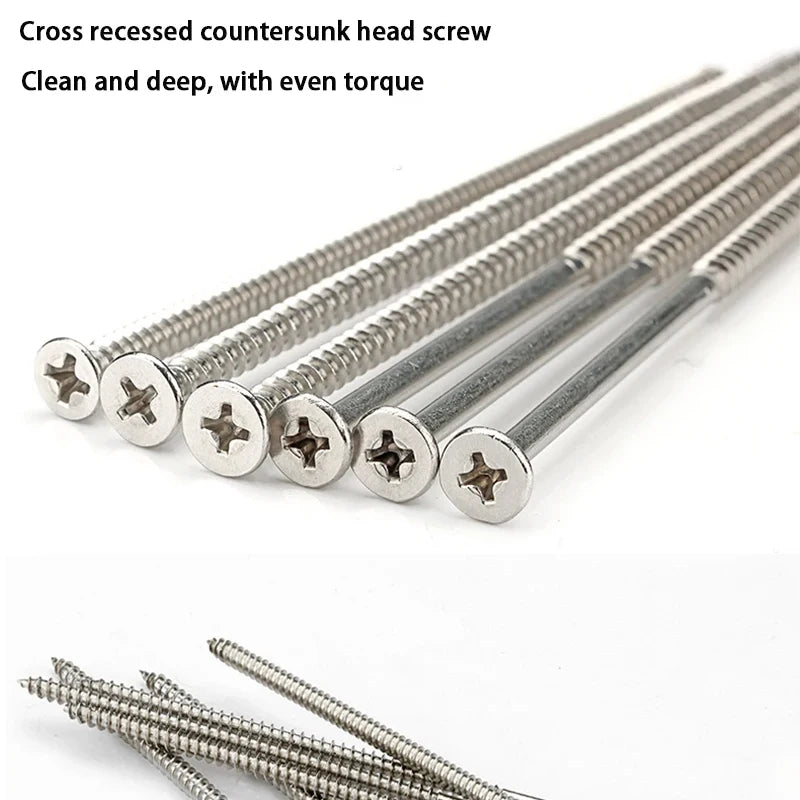 304 Stainless Steel Extended Flat Head Self Tapping Screw