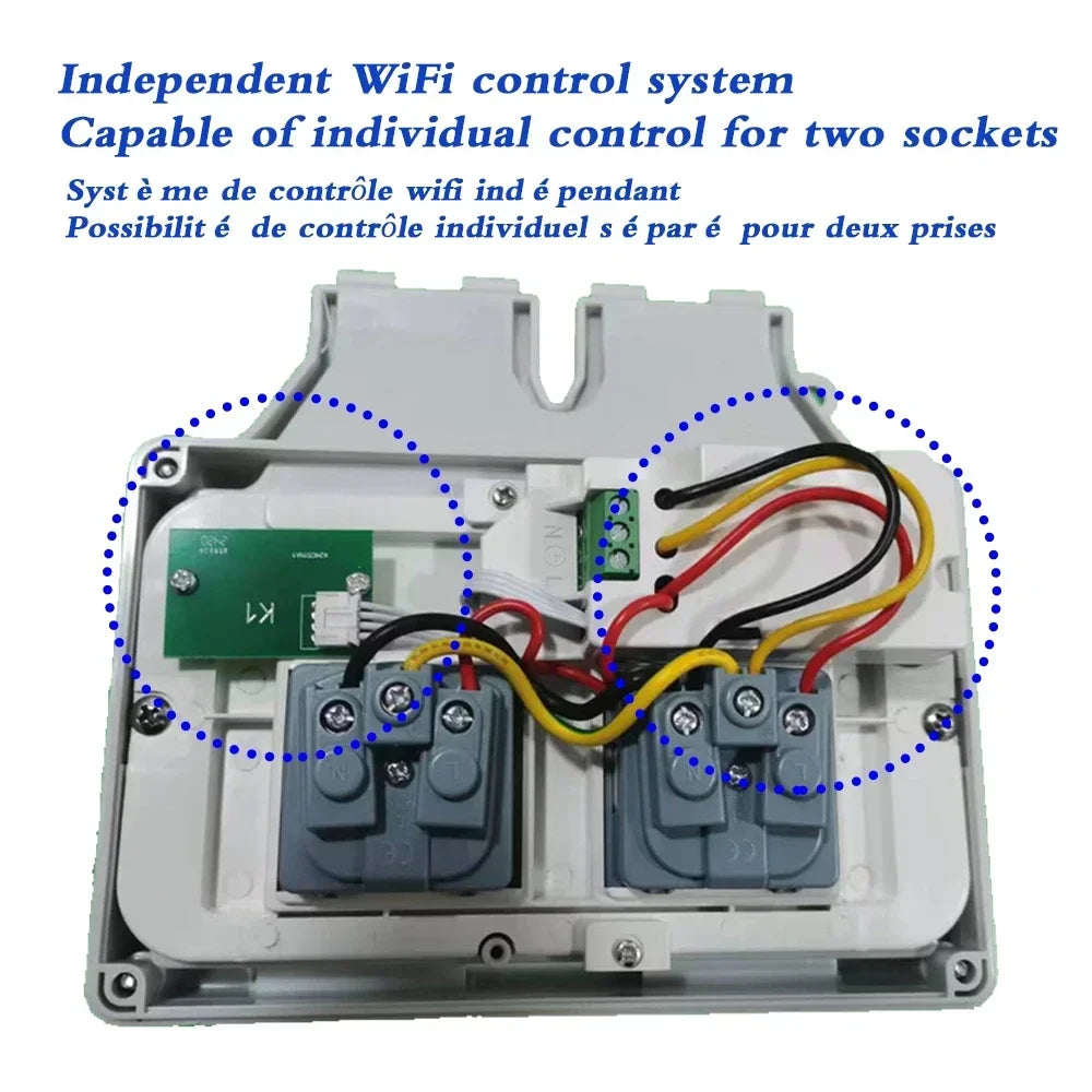 Tuya Power IP66 Outdoor Socket AU CN ARG Wifi Smart Waterproof Socket