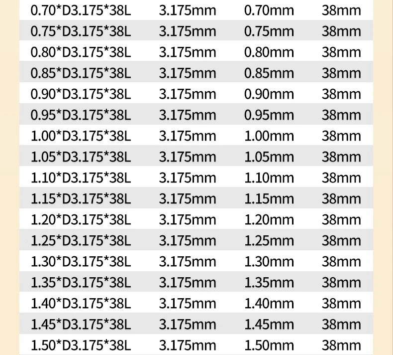 TG Hard Alloy 0.2/0.5-3.0mm Micro Drill Bits Print Circuit Board