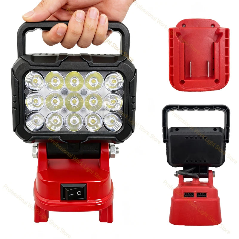 LED Light For Milwaukee Battery M-18 3In Portable Spotlight Cordless