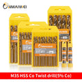 5-10pcs 1-13mm HSS M35 Cobalt Twist Drill Bit Set Solid Tungsten Bits