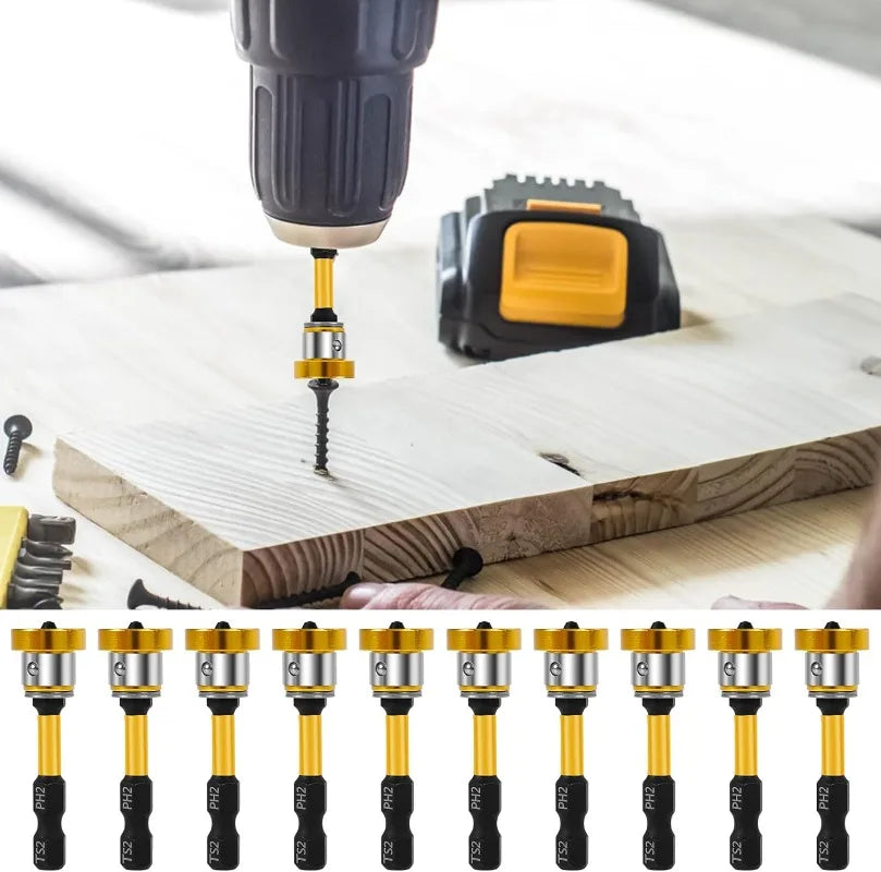 50mm Positioning Batch Head Magnetic Plasterboard Screwdriver Bit Set