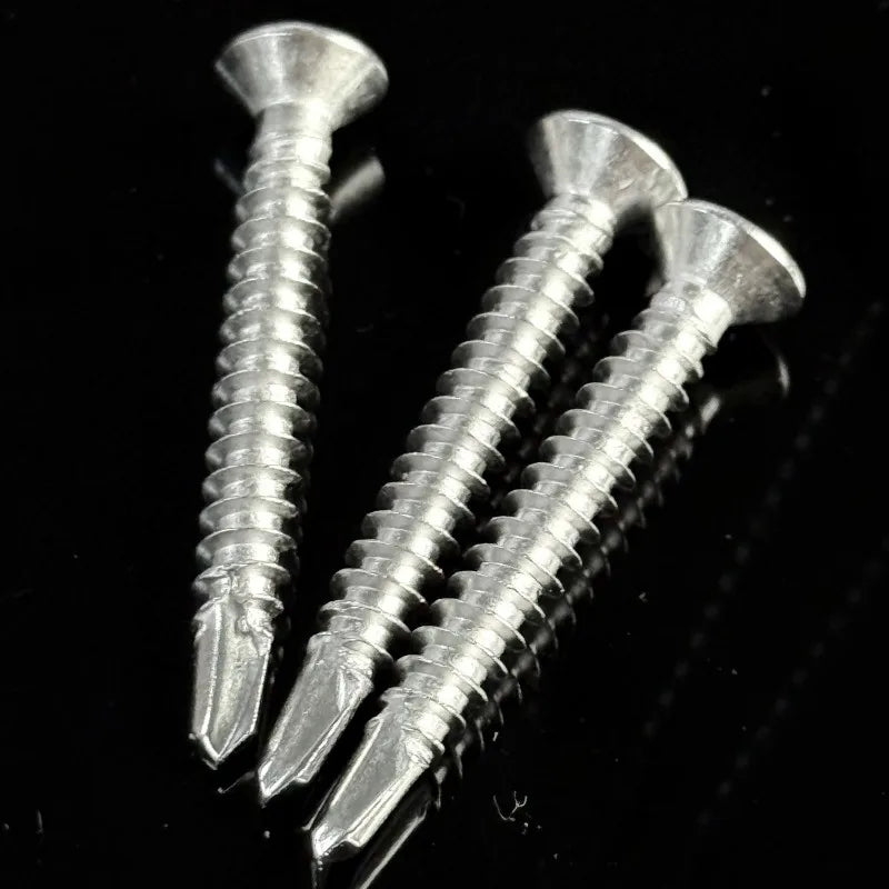 200/20pcs M4.2 Stainless Steel Self-Tapping Screws Cross Flat Head