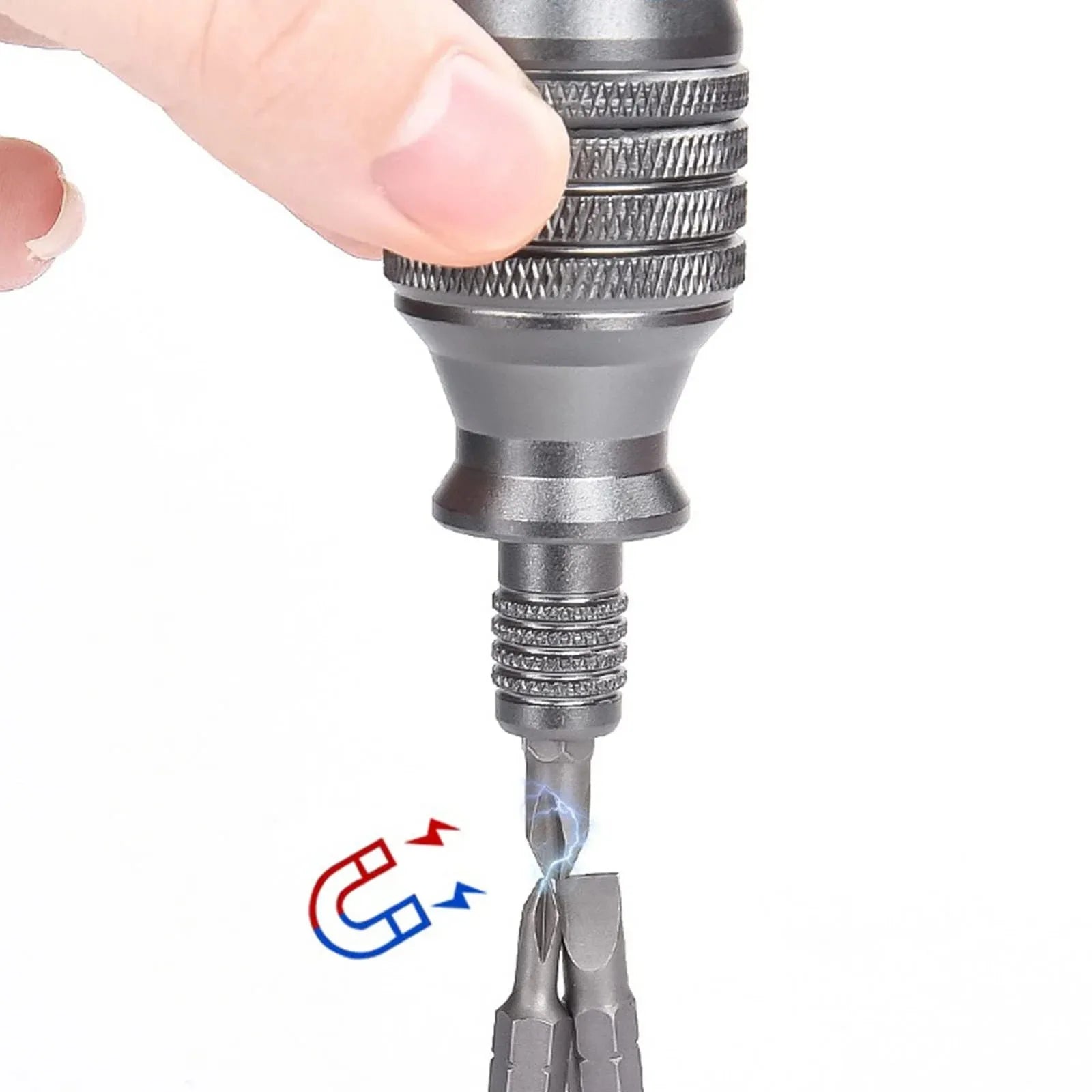 7-in-1 Industrial Mini Screwdriver Set - Aluminum Alloy Handle with