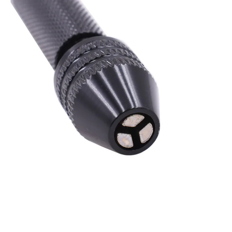 Mini Micro Aluminum Hand Drill With Keyless Chuck HSS Steel Twist