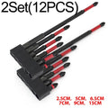 Strong Magnetic Impact Bit Anti-Slip Long Screwdriver Drill Hex Shank