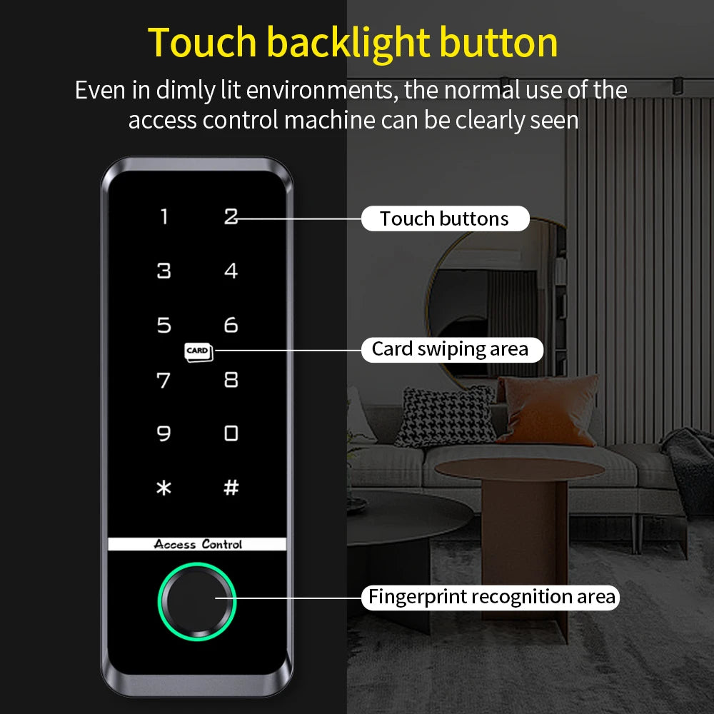 Fingerprint Access Control System IP66 Waterproof Biometrics Outdoor