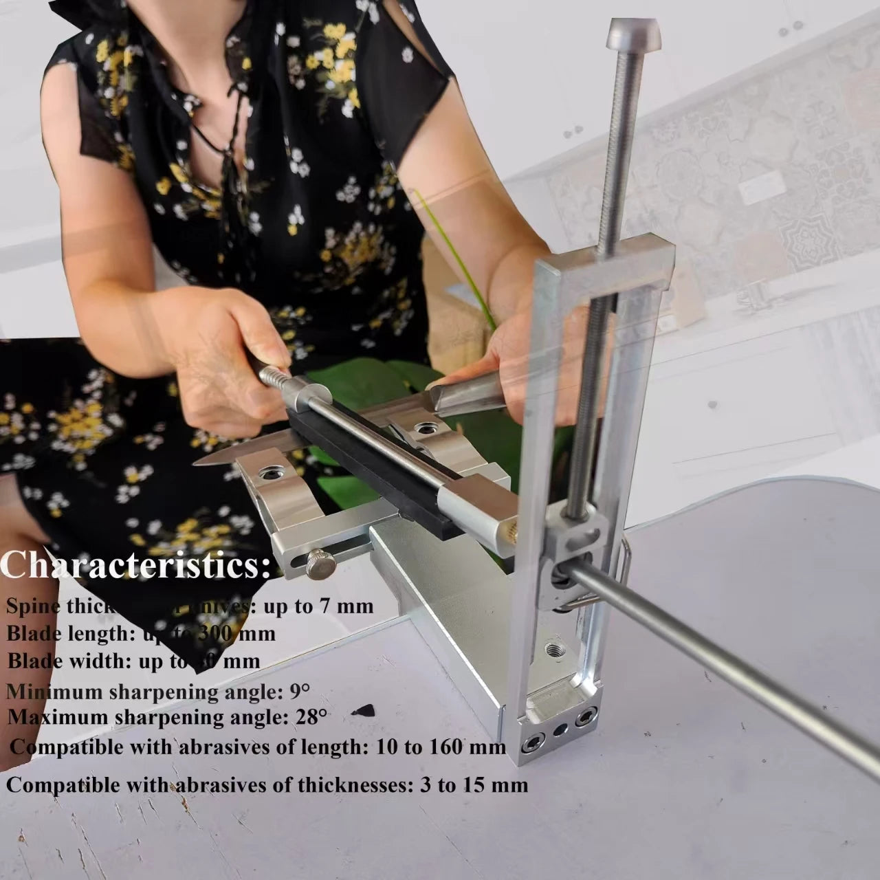 S09 New Design Professional Fixed Angle Apex Knife Sharpener Kitchen