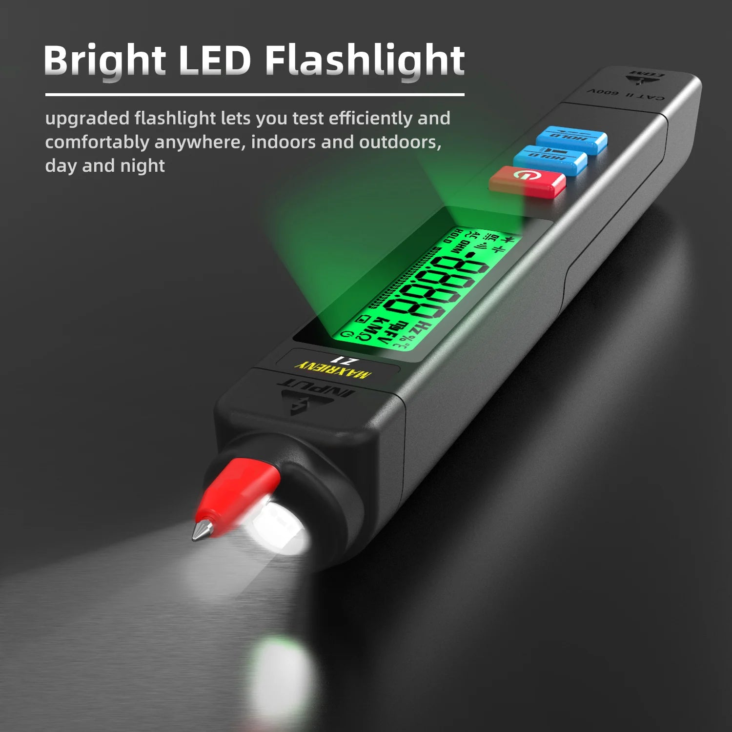Smart Digital Voltage Detector Tester Indicator Electric Pen DC AC