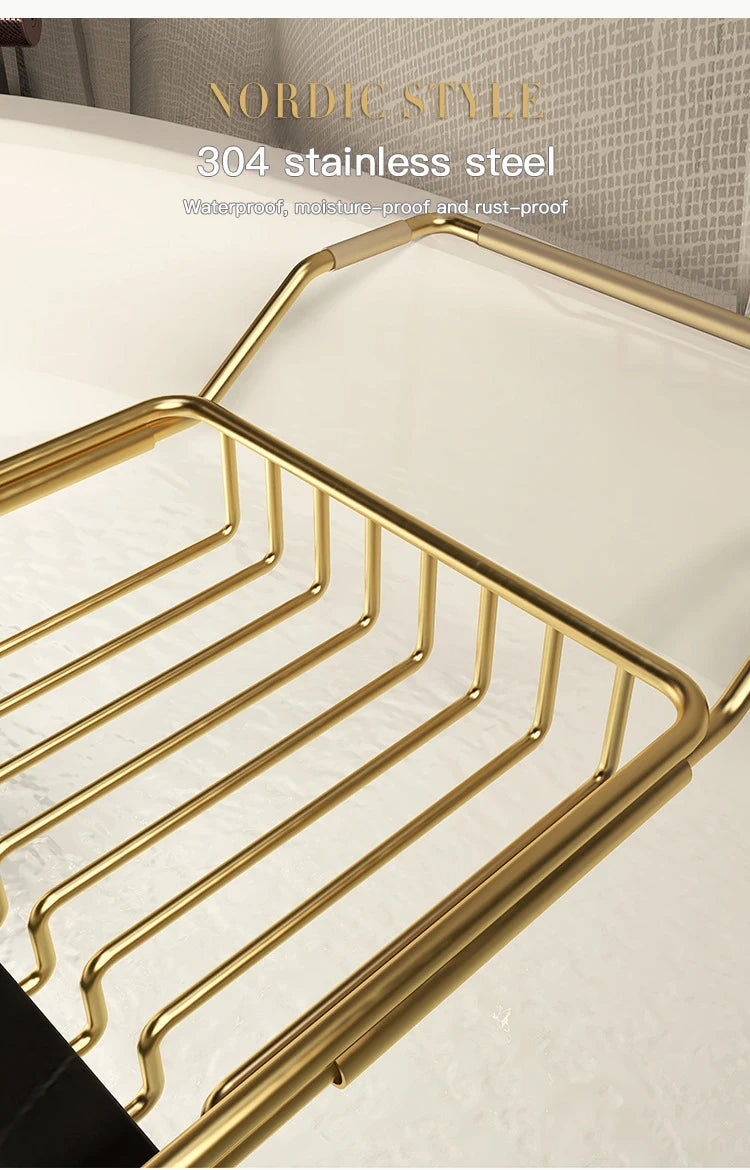 Bathtub shelf retractable multi-function, bathroom bath shelf