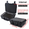 1pc Waterproof Hard Carry Case Bag Tool Case With Pre-cut Sponge
