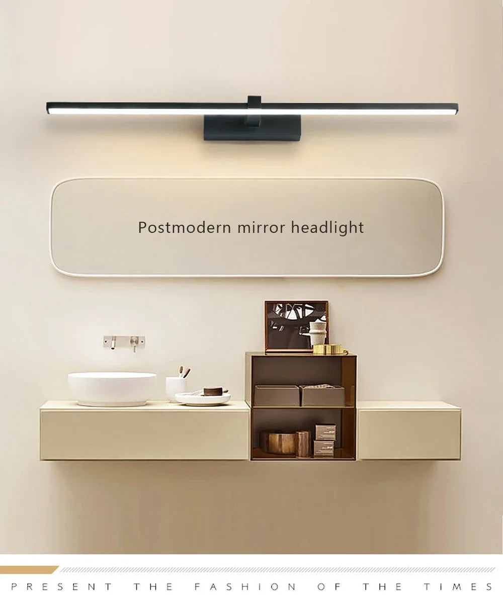 Modern LED Wall Light Bathroom Hardwares Wall Lamp Three Colors