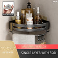 Bathroom Shelf No Drill Wall Mounted Shampoo Bottle Shower Corner