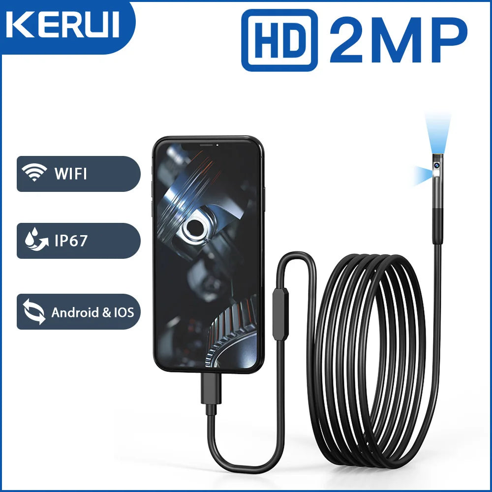 2MP Industrial Endoscope Camera Single/Dual Lens Mini Inspection