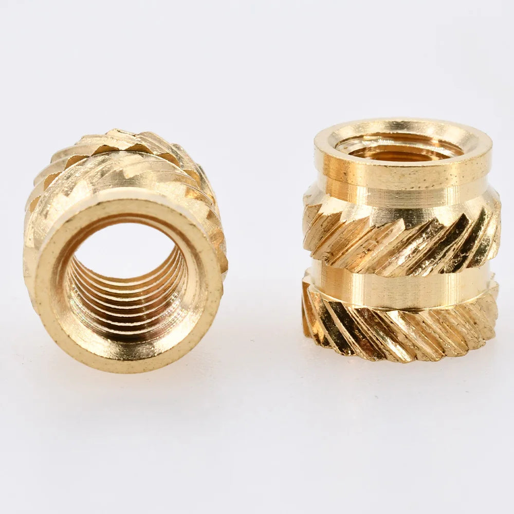 100-300Pcs M2 M2.5 M3 M4 M5 M6 M8 Heat Set Threaded Insert Brass Nut