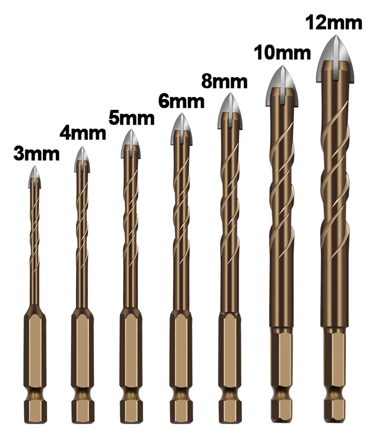 4/7PCS Industrial Grade EU Standard Four Flute Sawtooth Eccentric