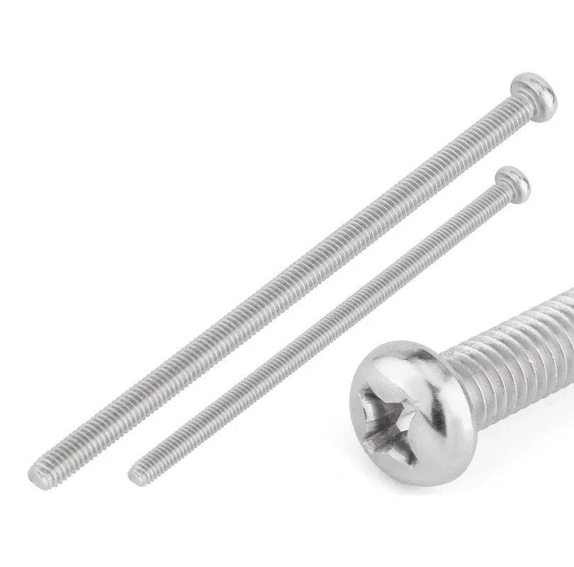 M4 Extended Screw Stainless Steel Round Head Extra Long Switch Box
