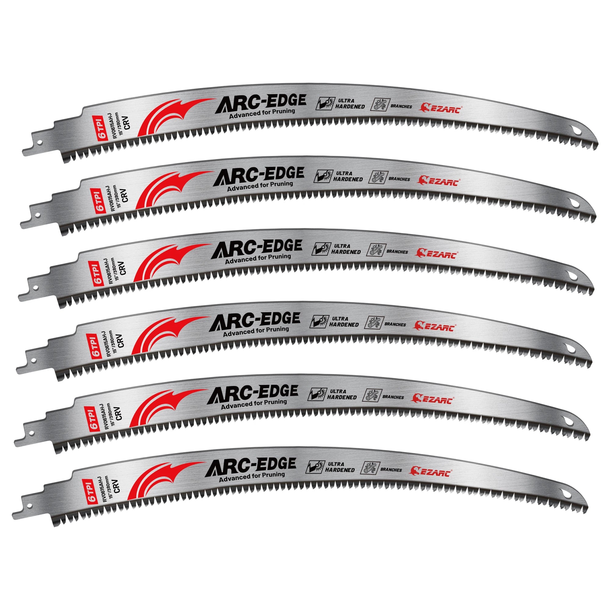 EZARC 15" Japanese Tooth Reciprocating Saw Blade – 6TPI CRV Wood