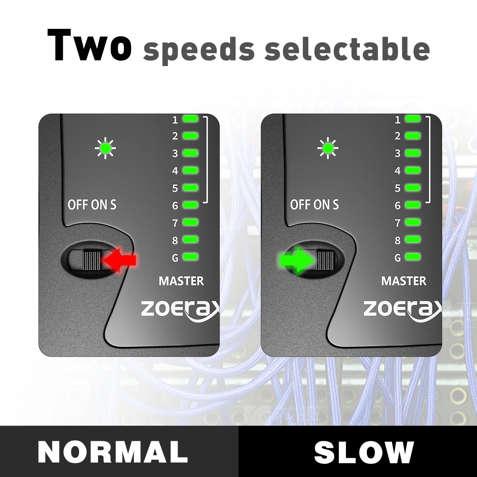 ZoeRax LAN Cable Tester – RJ45 Cat5/6/6A/7 UTP & RJ11/RJ12