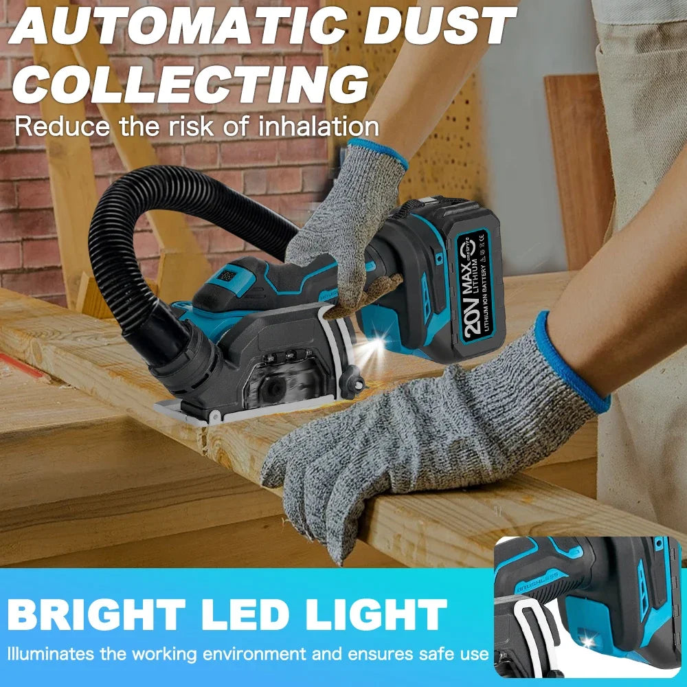 ONEKFYFD 3" Mini Brushless Cordless Circular Saw – Makita 18V Battery
