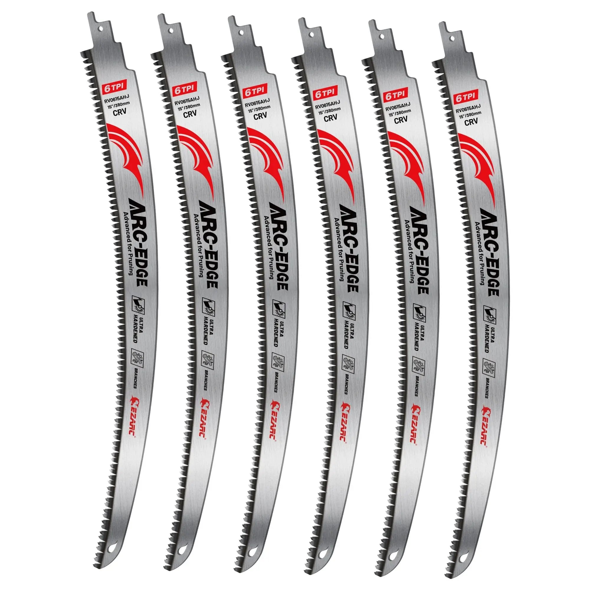 EZARC 15" Japanese Tooth Reciprocating Saw Blade – 6TPI CRV Wood