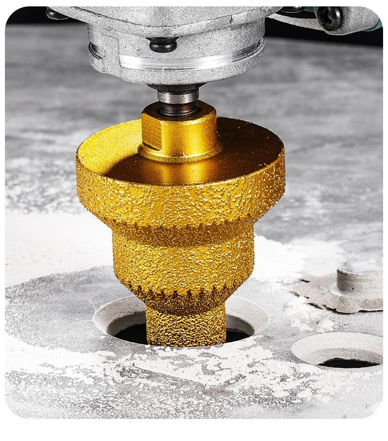 M10 Diamond Chamfer Router Bits Hole Saw Milling Tile Cutter Marble