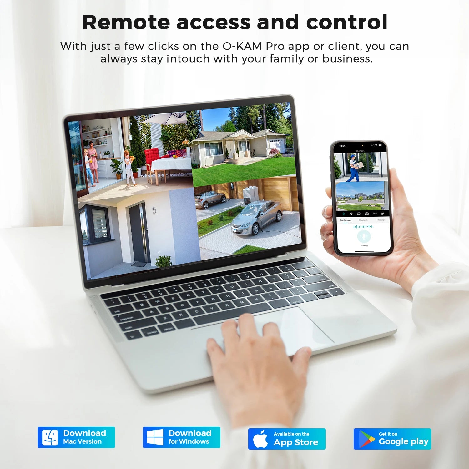 20MP Outdoors Wifi Camera 10K HD Three Lens Security 5G PTZ IP Camera