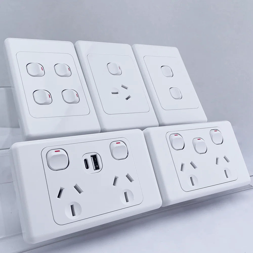 Australian standard socket 118 type White New Zealand Argentina SAA