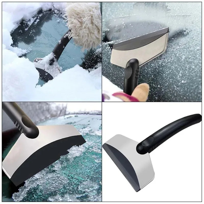 2Pcs Multifunction Car Snow Shovel Winter Windshield Defrosting Ice