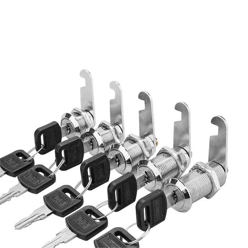 5/20 Sets Security Cam Locks - Metal Alloy Cylinder Cabinet Locker