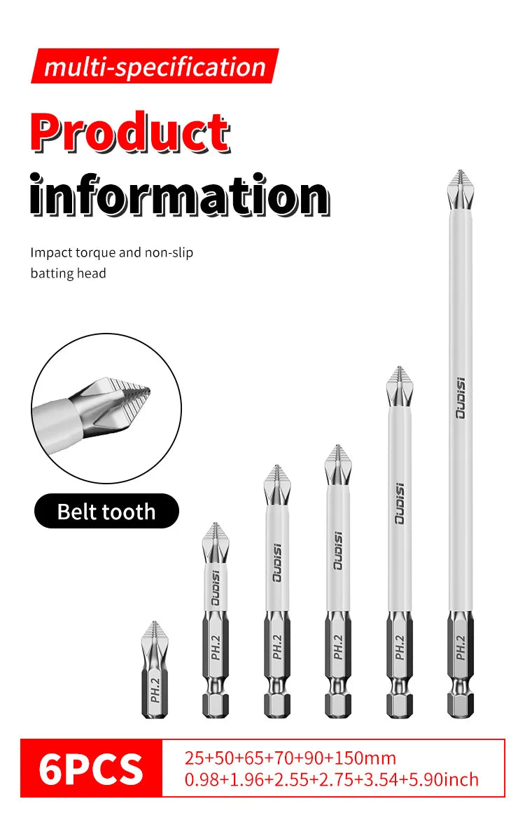 Bits Non-Slip Batch Head Cross Bit Cross Screwdriver Hardness Drill