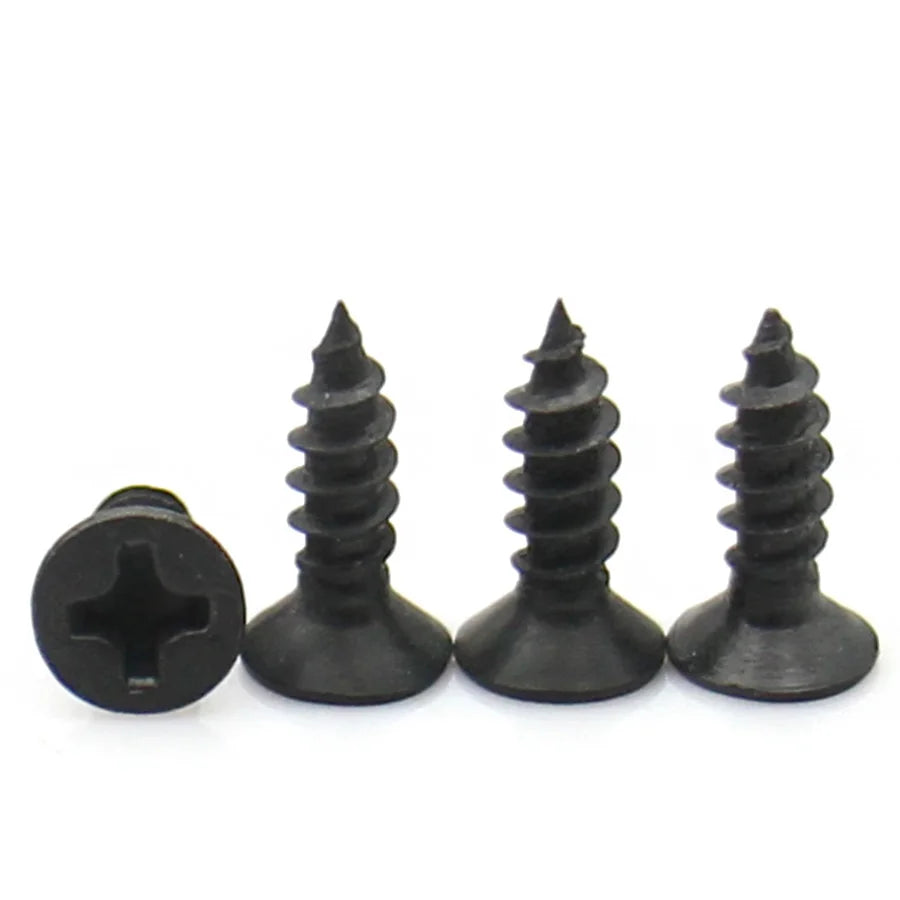 20/50pcs M2 M2.6 M3 M4 M5 M6 GB846 Black Zinc 304 Stainless Steel