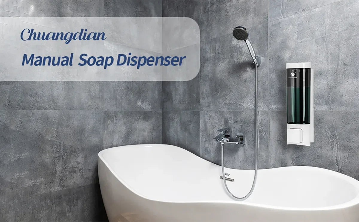 Wall Soap Shampoo Dispenser Bathroom Shower Gel Dispenser Kitchen