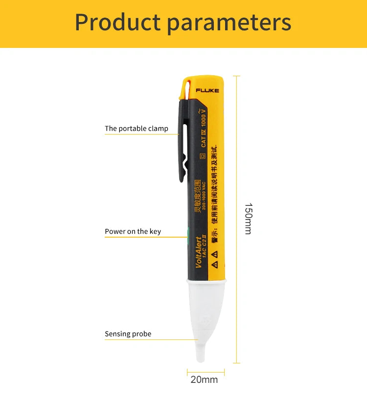 FLUKE 1AC-C2II / 2AC Non-contact Voltage Test Tool Electrical