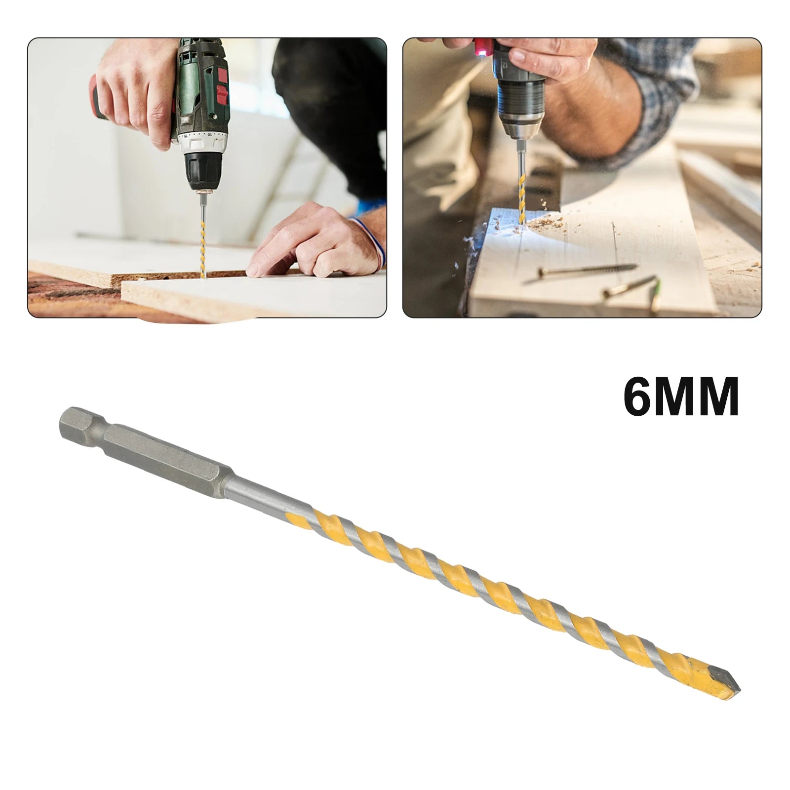 160mm Tungsten Carbide Drill Bit 1/4in Hex Shank Drill Bit For
