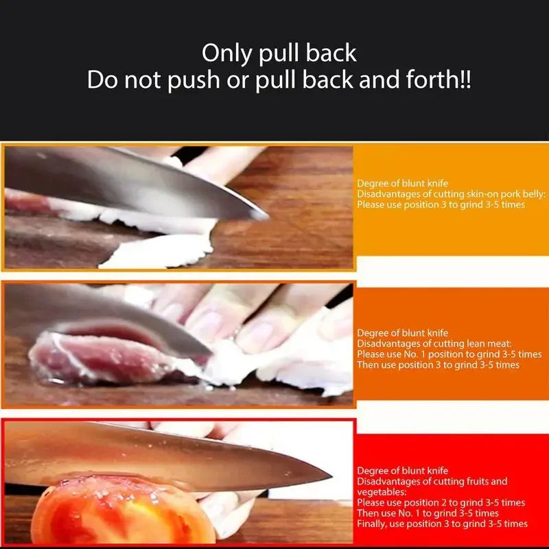 Kitchen 4 Segment Knife Sharpener Multifunctional Portable Non-slip